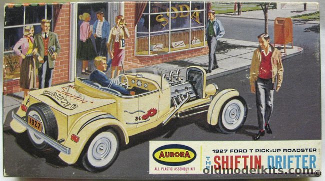 Aurora 1/32 1927 Ford Model T Pickup Shiftin Drifter, 528-49 plastic model kit